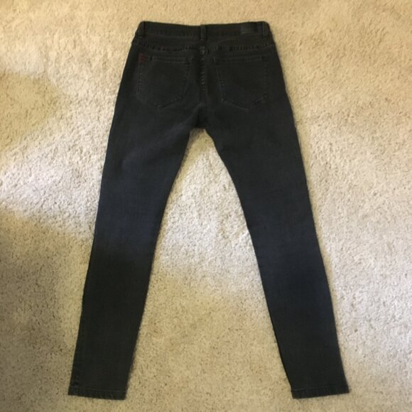 Urban Outfitters BDG Tribal Embroidered Gray-Black Mid Rise Twig Ankle Jeans - Picture 5 of 13